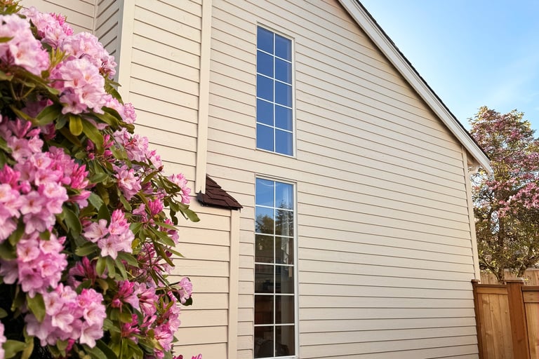 Beautiful home with wood siding