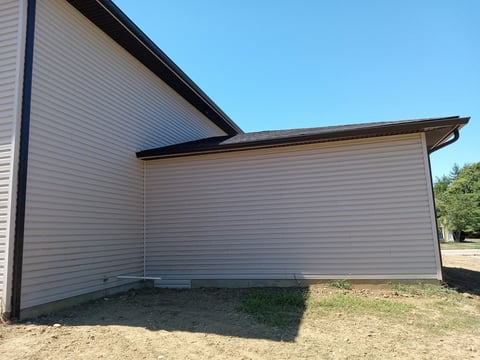 Home with new siding and gutters