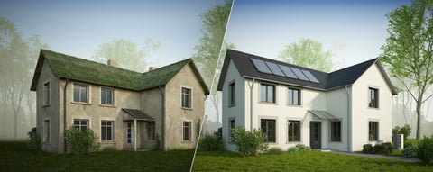 Complete exterior renovation transformation
